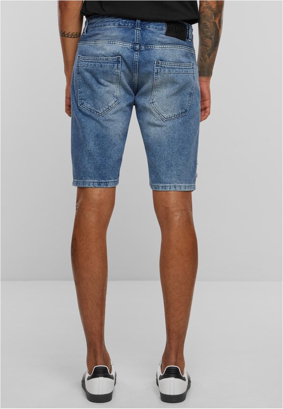 2Y Destroyed Denim Shorts-1