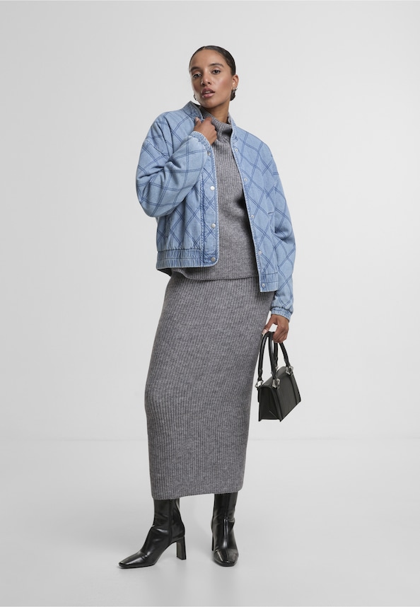 NMCLAIRE QUILT DENIM JACKET-2