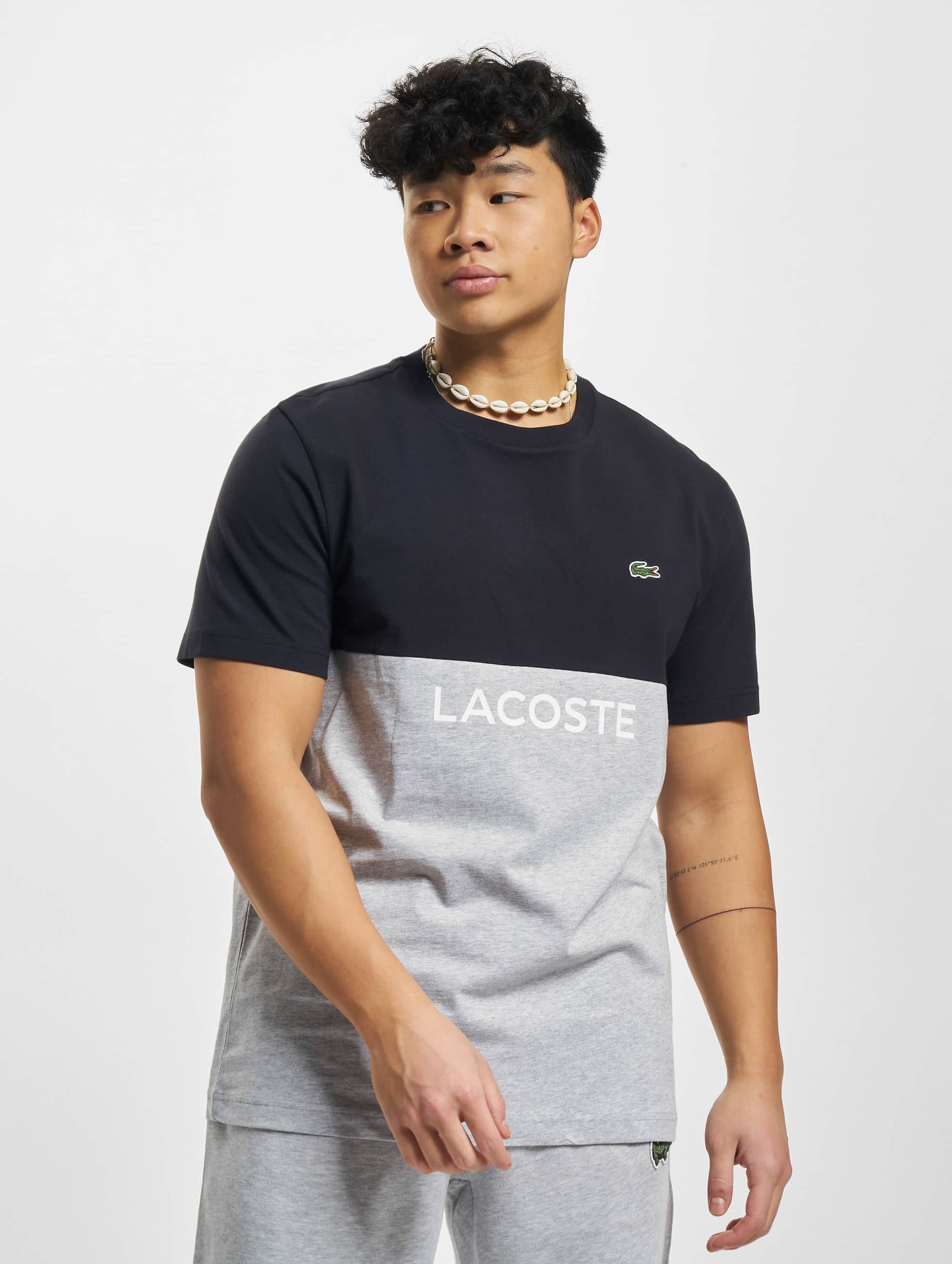 T shirt best sale lacoste gris