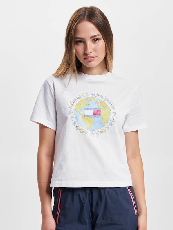 Tommy Jeans Crop Globe T-Shirt-2