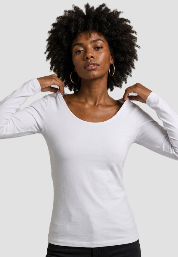 Ladies Wide Neck-0