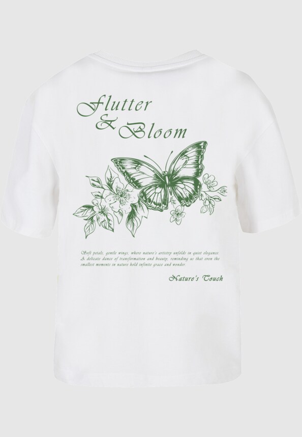Ladies Flutter And Bloom Tee-3