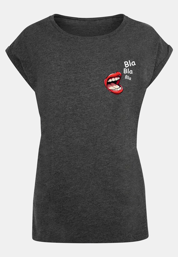 Ladies Bla Bla Bla Comic Extended Shoulder-2