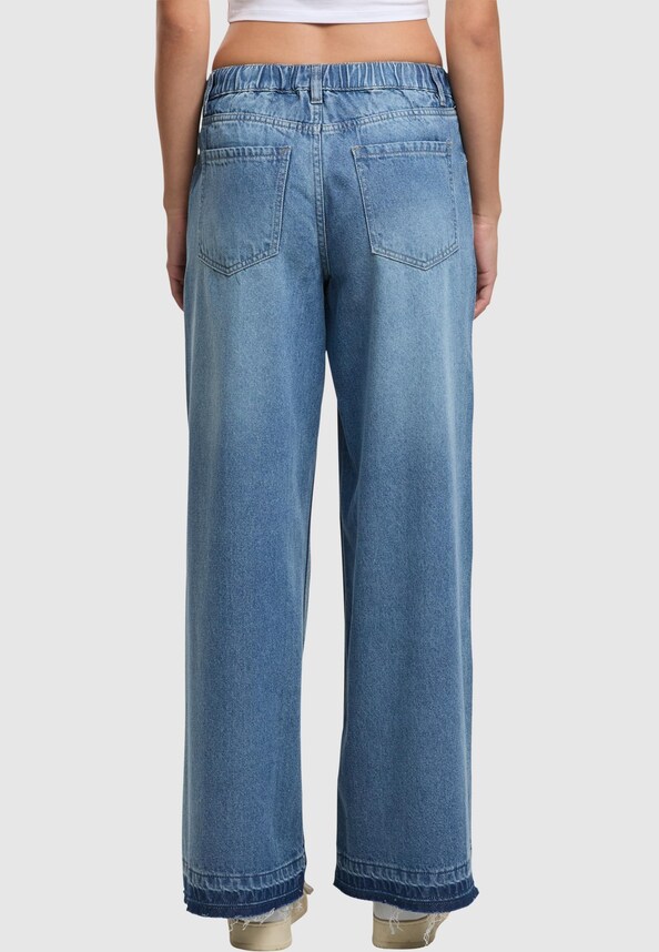 Ladies Wide Leg Denim-1