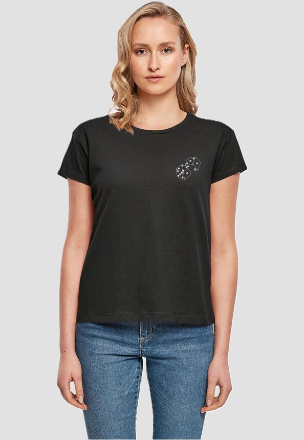 Ladies Hugs & Love - Heart Dice Box Tee-0