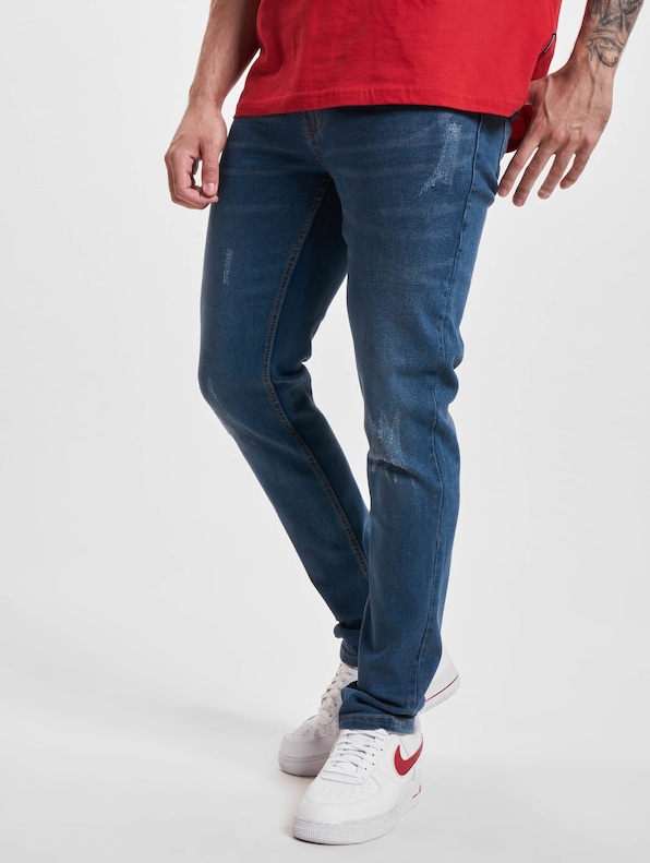 Denim Project Mr Red Light Destroy Slim Fit Jeans-0