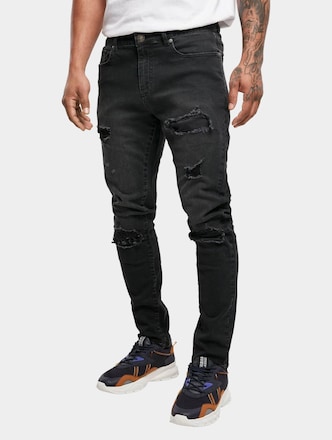 Heavy Destroyed Slim Fit Jeans