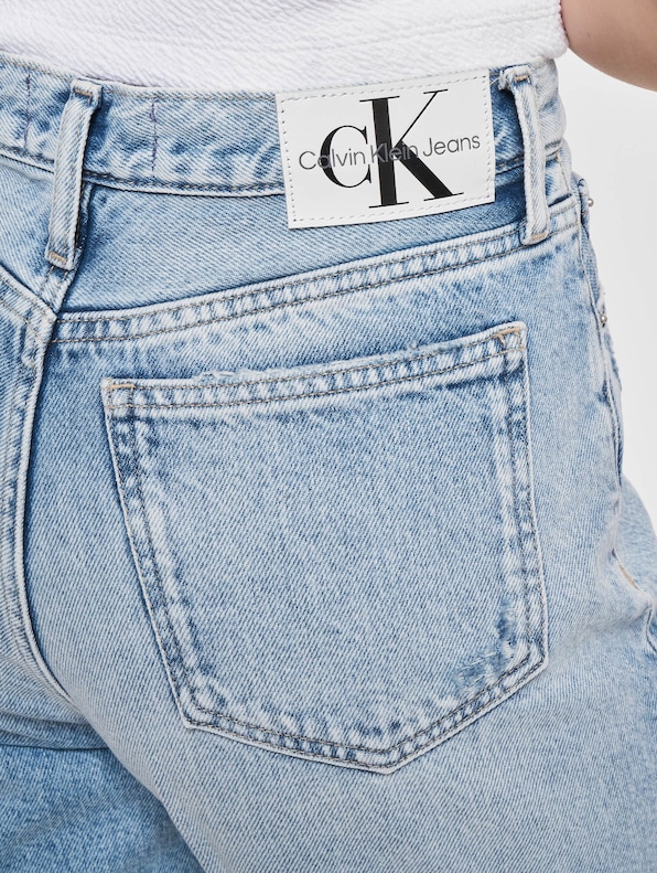 Calvin Klein Jeans High Rise Straight Jeans-3