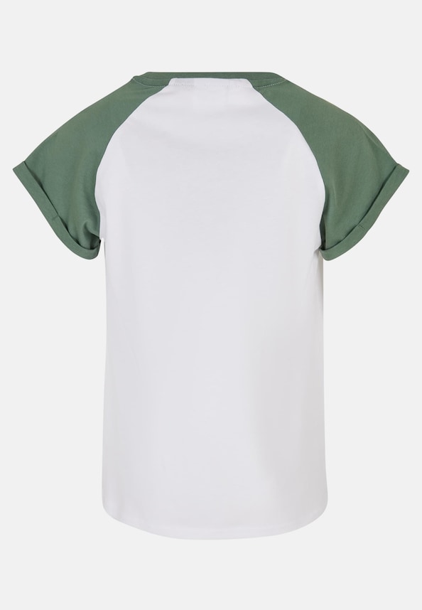 Girls Contrast Raglan Tee-1
