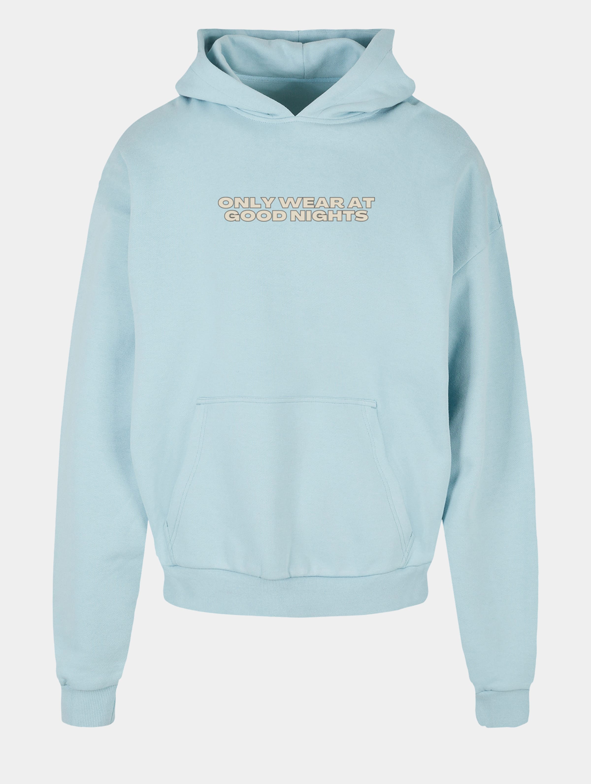 Good Nights Only Wear Hoodie Männer,Unisex op kleur blauw, Maat XL