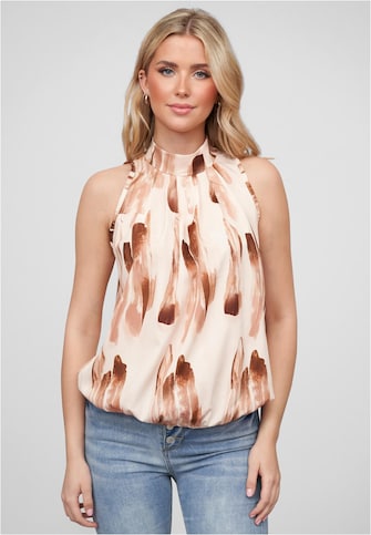 Cloud5ive Damen Choker Top mit Abstrakt Print