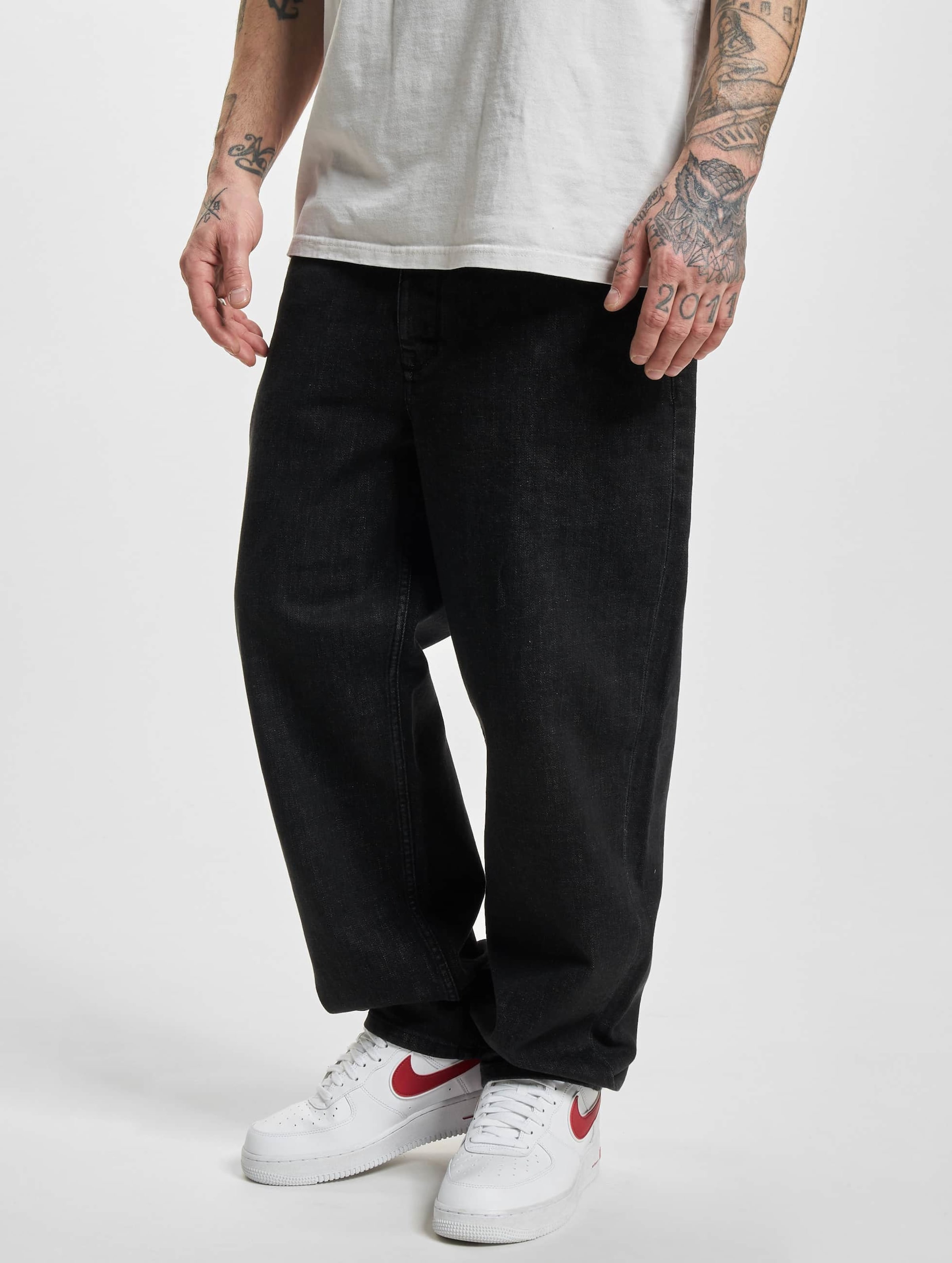 Homeboy X-Tra Denim Baggy Jeans Mannen op kleur zwart, Maat 2930
