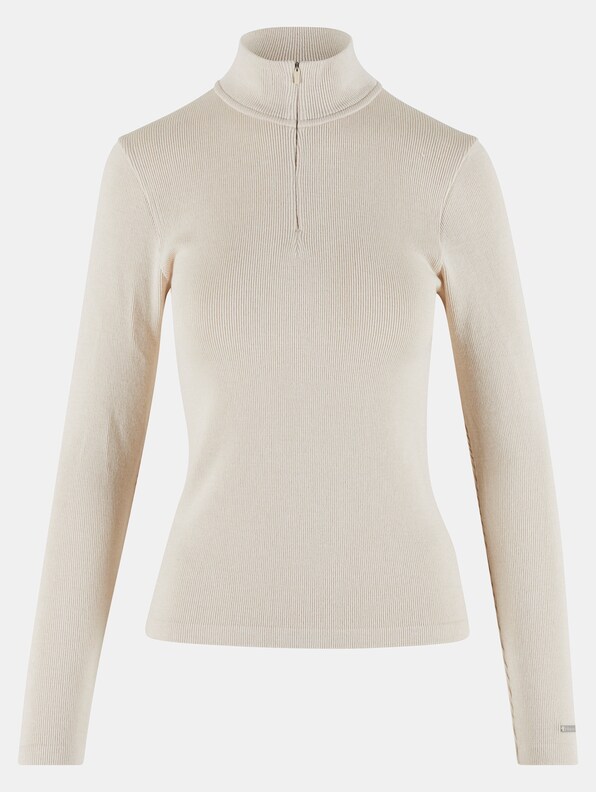 Ribbed Wool Half Zip-4