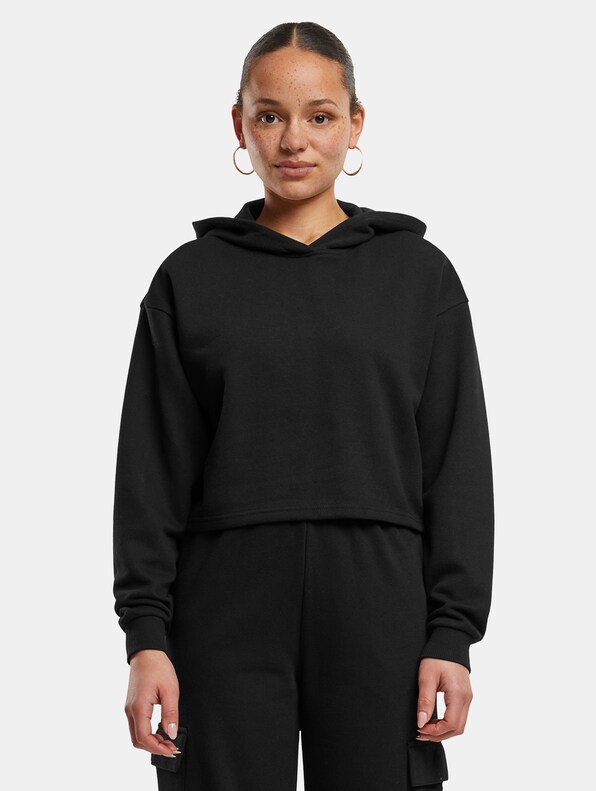 Ladies Oversized Cropped Light Terry -2