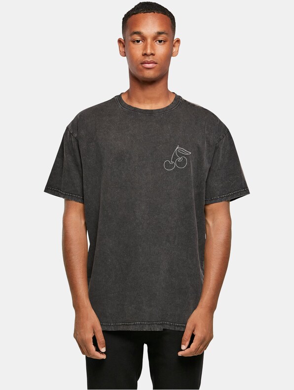 Cherry Acid Washed Oversize-0