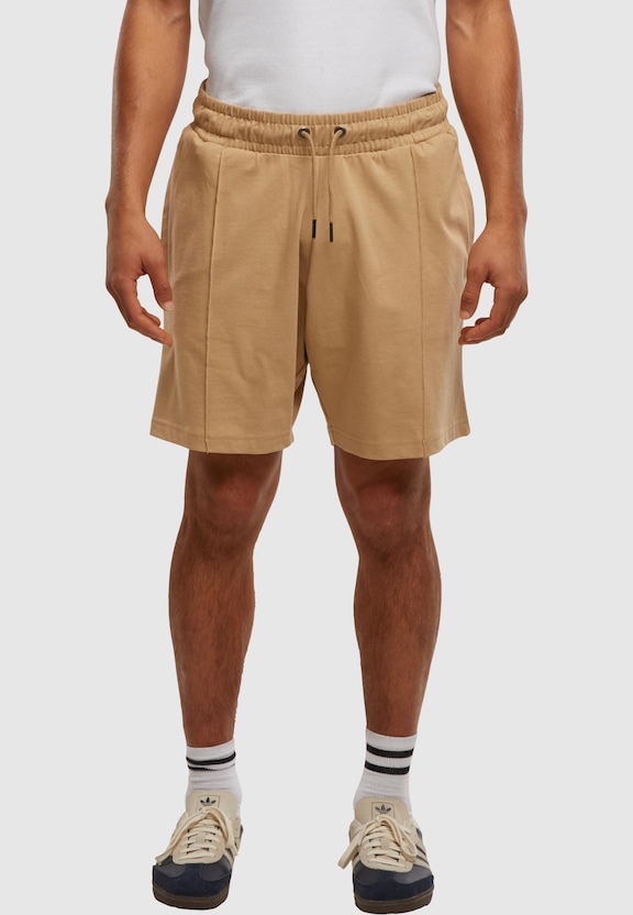 Heavy Jersey Pintuck Track Shorts-4
