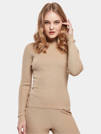 Ladies Rib Knit Turtelneck