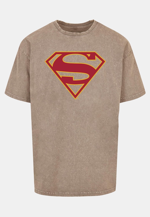 Supergirl - Logo Acid Washed Oversized-2