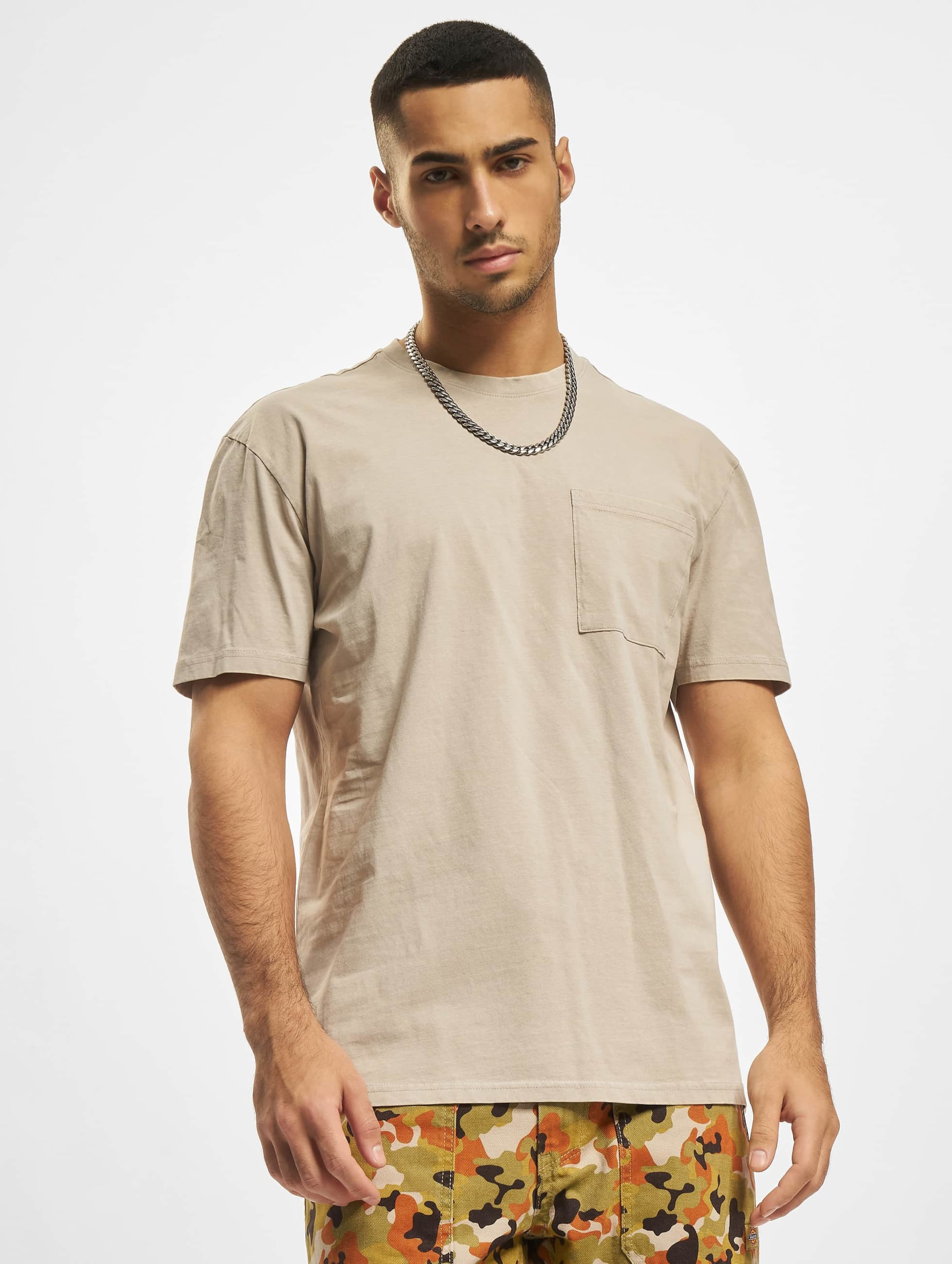 Urban Surface T-Shirt Middle Mannen op kleur beige, Maat L