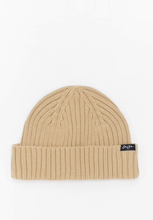JA233-003-1 Script Flag Label Short Beanie