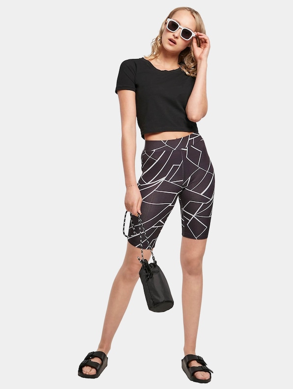 Ladies Aop Cycle Shorts-3