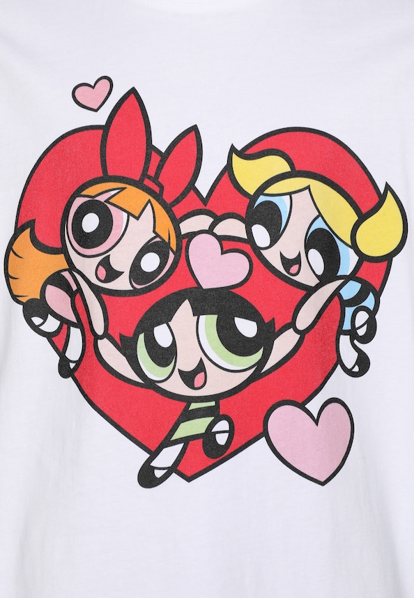 Kids Power Puff Girls Heart Tee-3