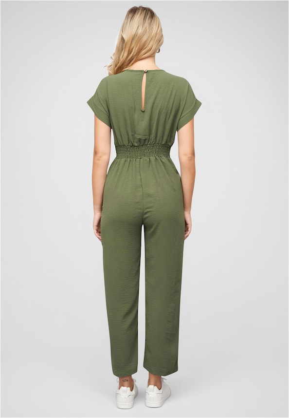 Jumpsuit in Wickeloptik mit 2-Pockets-1