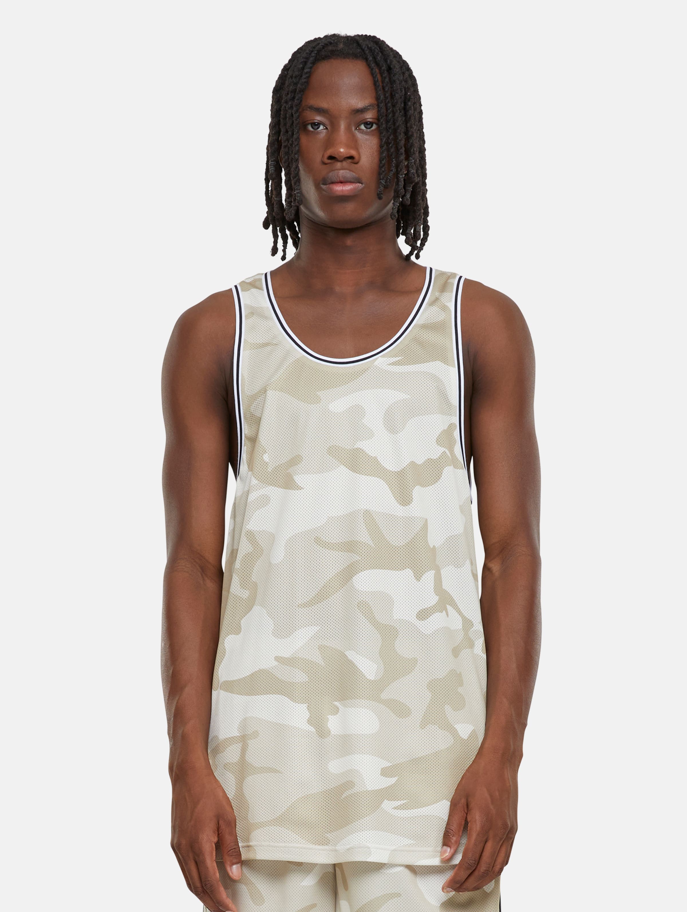 Urban Classics - Camo Mesh Tanktop - S - Beige