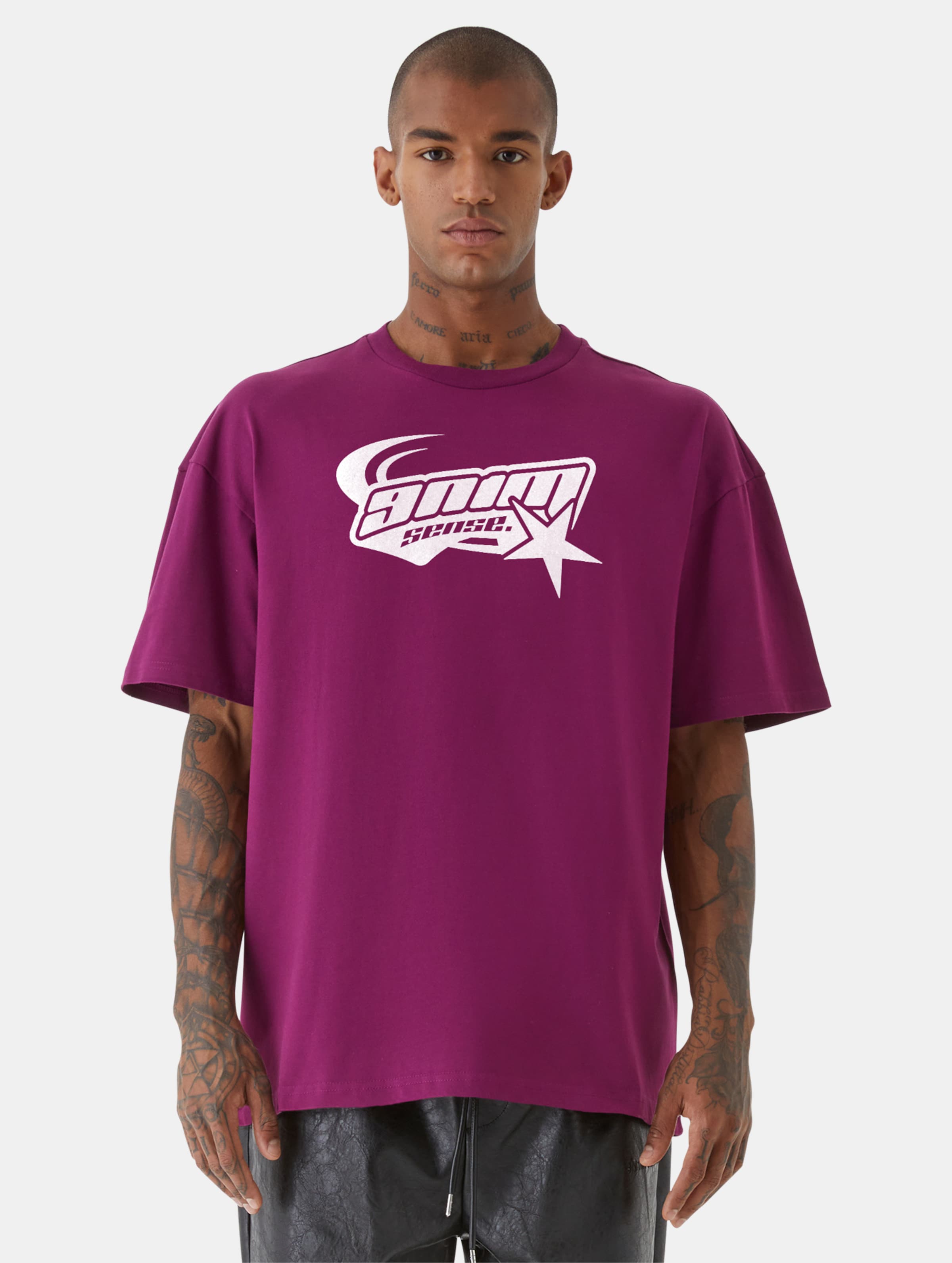 9N1M SENSE STAR T-Shirt Männer,Unisex op kleur violet, Maat M