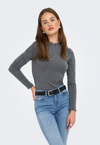ONLGLAMOUR L/S MOCKNECK RUCHING TOP JRS