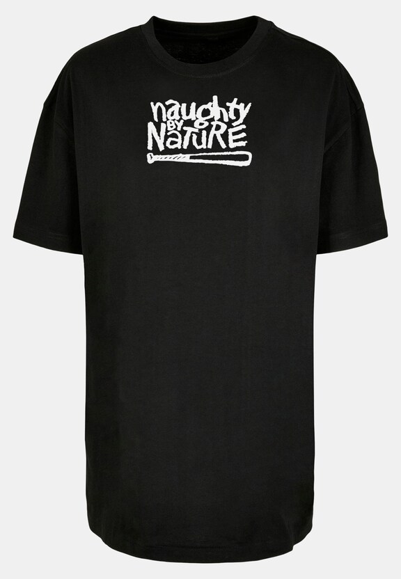 Ladies Naughty By Nature - Logo Oversized Boyfriend Tee-4