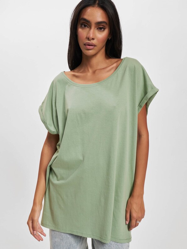 Ladies Extended Shoulder Tee-0