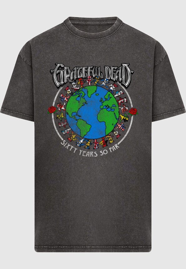 Grateful Dead Sixty Years so far Acid Wash Oversize Tee-2