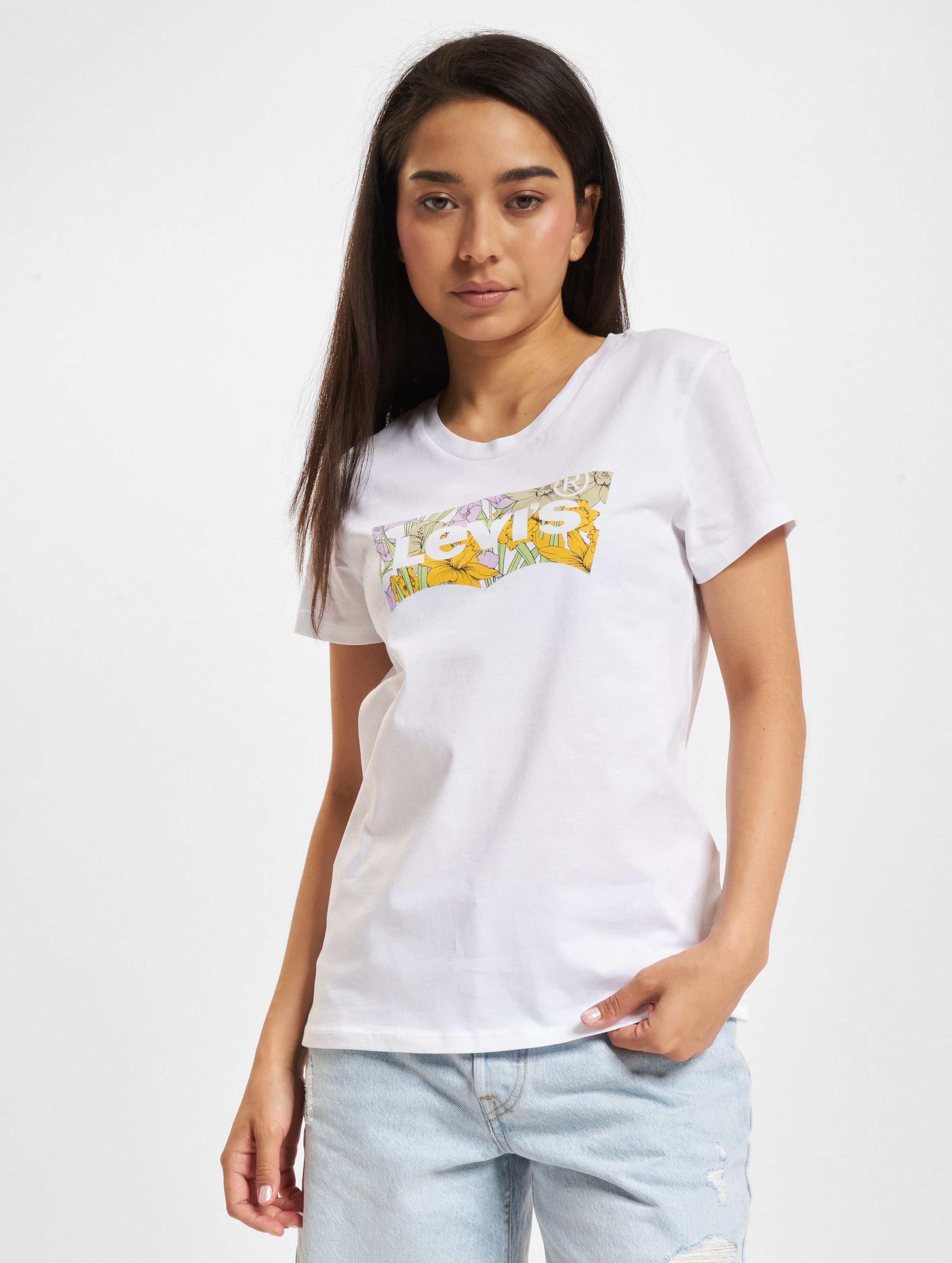 Levi's Levis The Perfect Tee T-Shirt Frauen,Unisex op kleur wit, Maat XS
