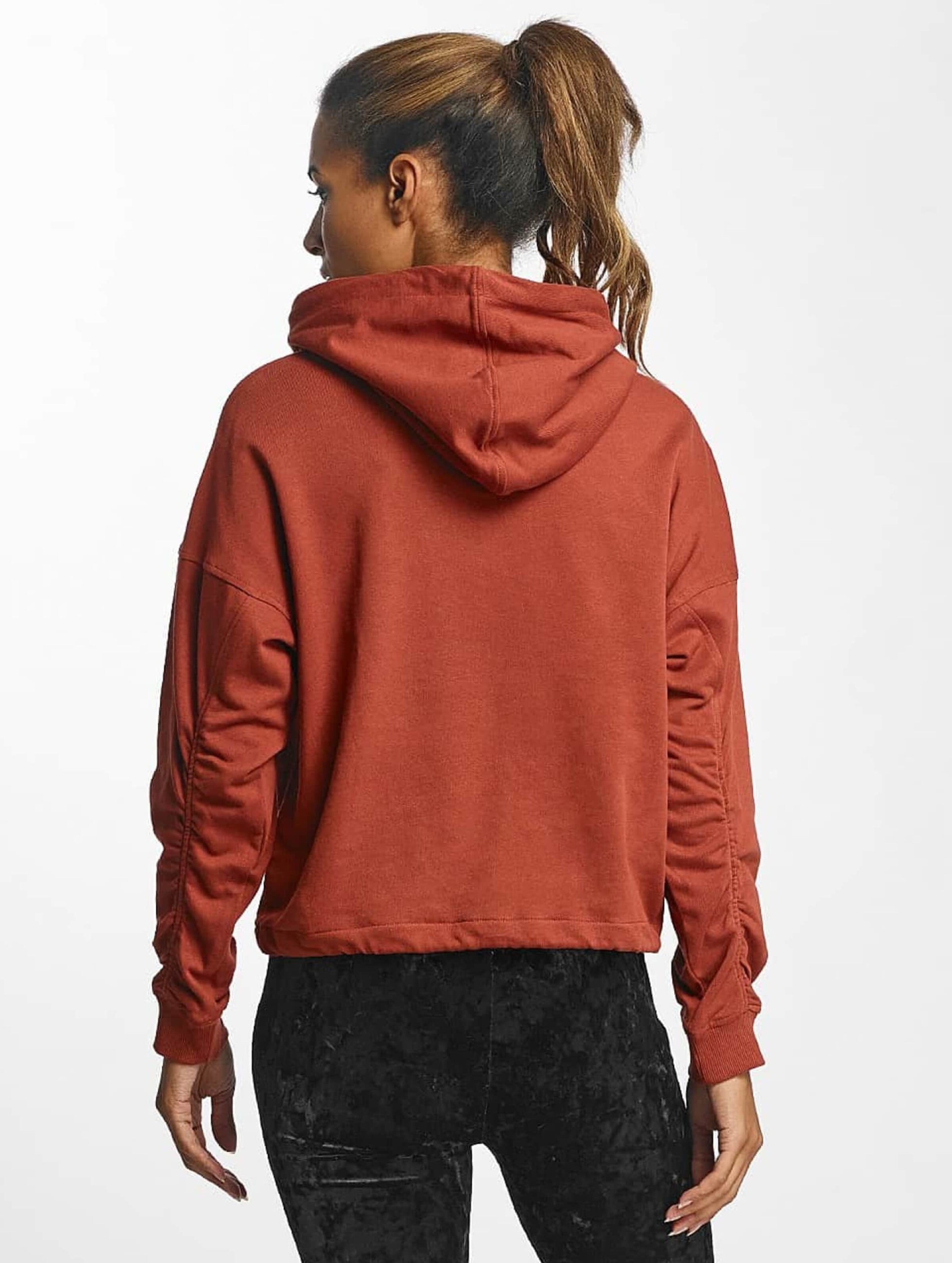 Adidas cropped hotsell hoodie shift orange