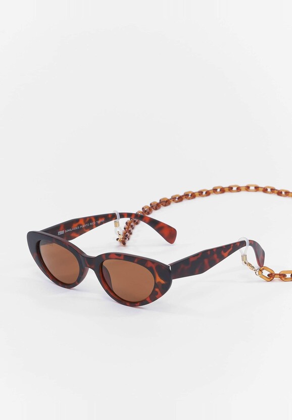 Urban Classics Puerto Rico Sunglasses With Chain-0