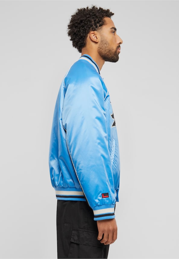 FM241-012-1 Fubu Varsity Satin Raglan Bomber Jacket-3