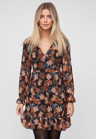 Chiffon Dress with AOP