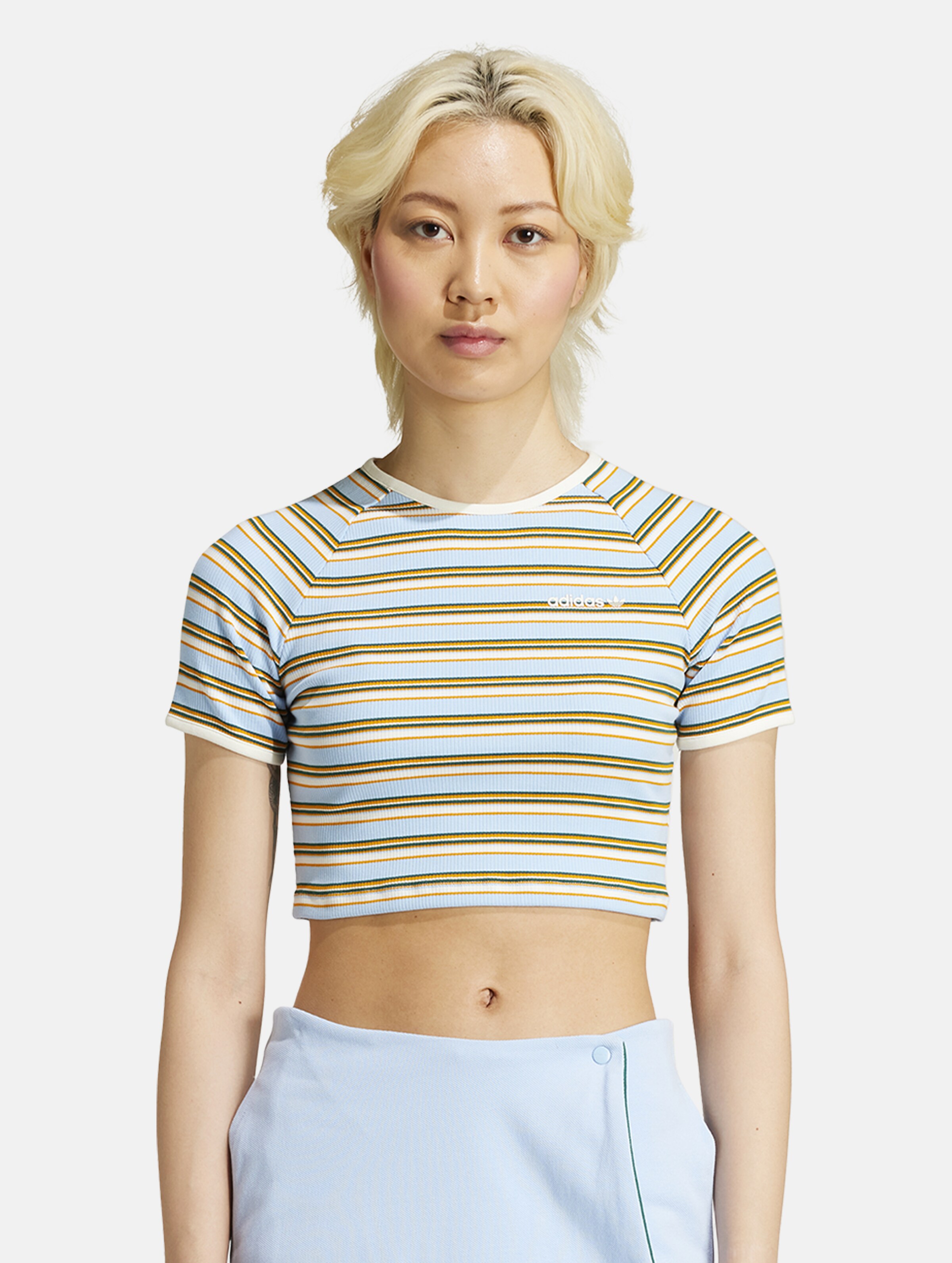 adidas Originals Rib Bab T-Shirts Frauen,Unisex op kleur geel, Maat XL