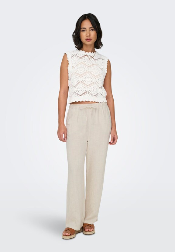 ONLSIESTA MW PULL-UP LINEN BL -3