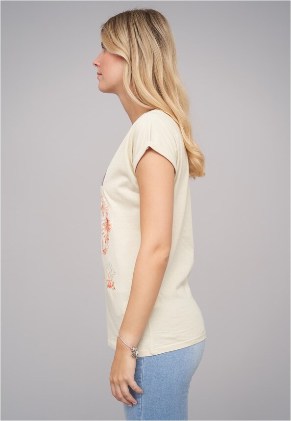 Ladies The Beach Club Sand Tee-2