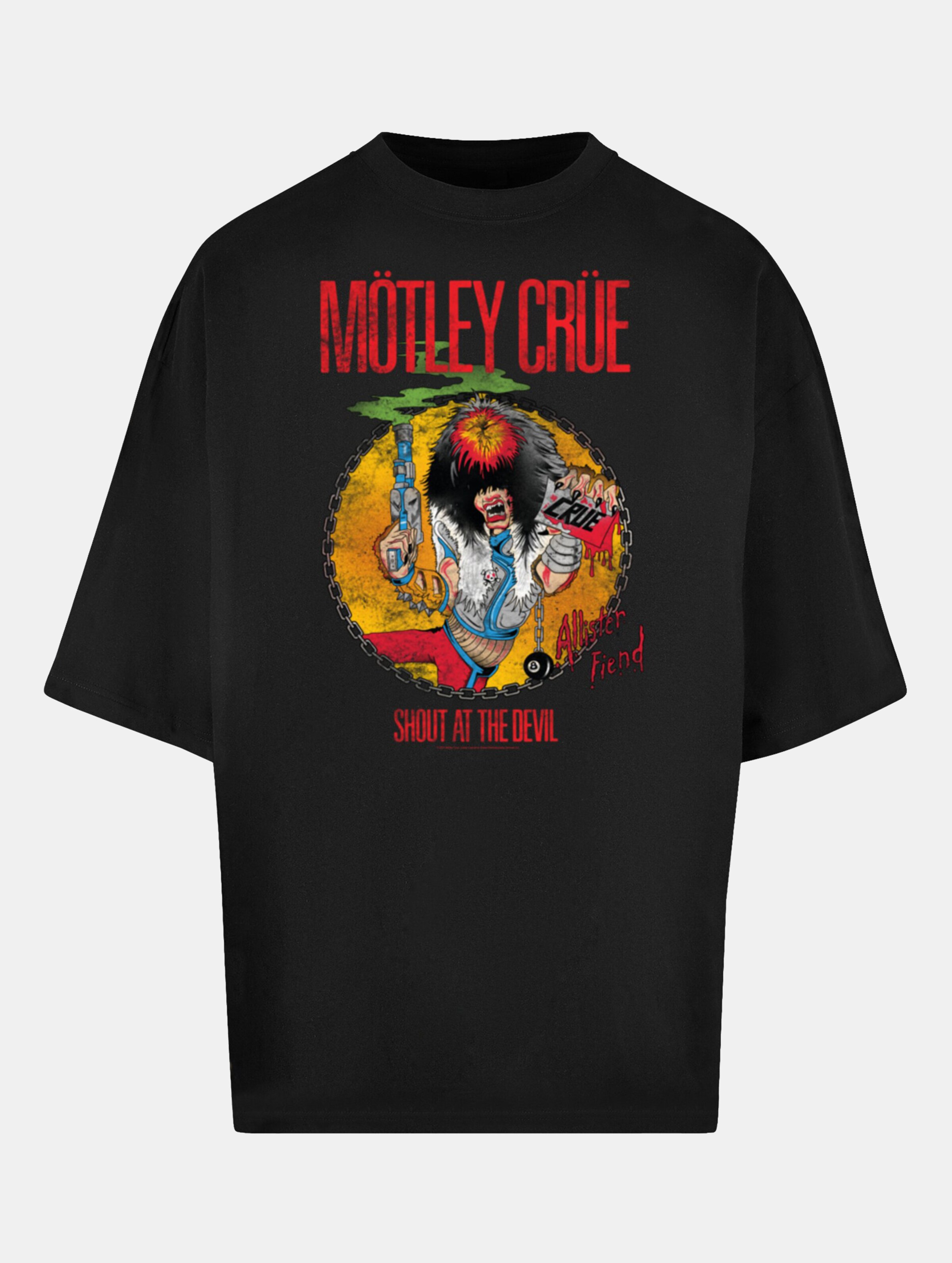 Merchcode Motley Crue - Allister Fiend SATD Tour Huge Tee op kleur zwart, Maat M