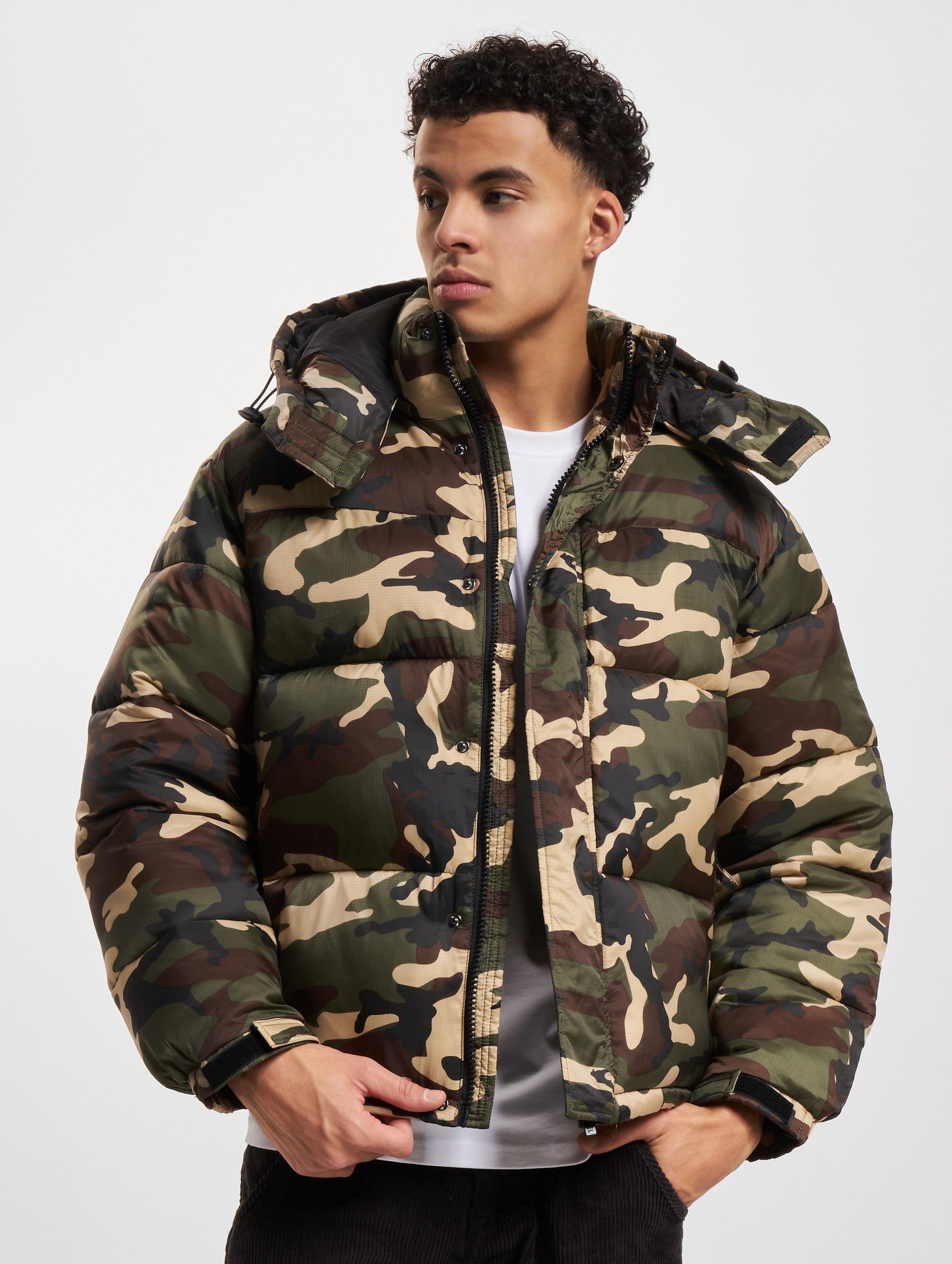 Redefined Rebel Puffer Jacket Mannen op kleur camouflage, Maat M