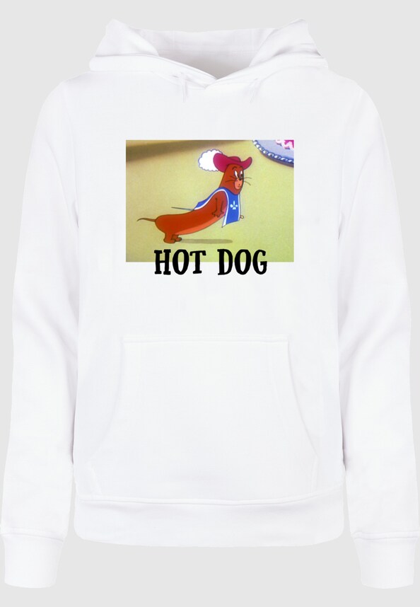 Ladies Tom and Jerry - Hot Dog Basic Hoody-4