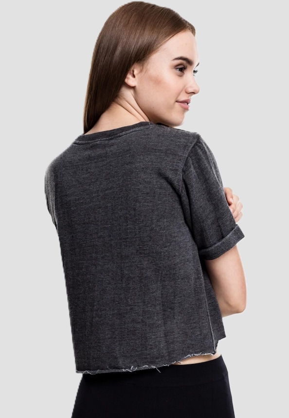 Cropped Burnout Short Sleeve-1