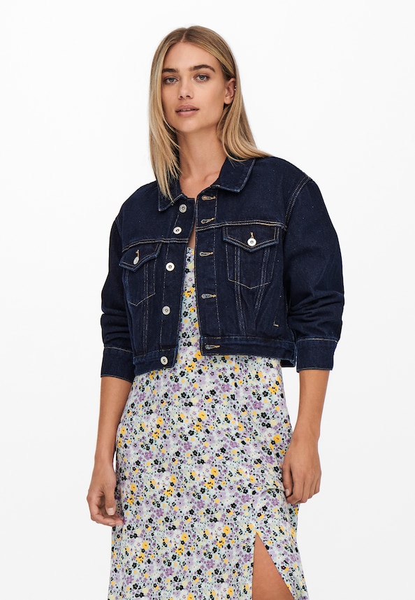Only Jagger Pleat Denim Jacket-3