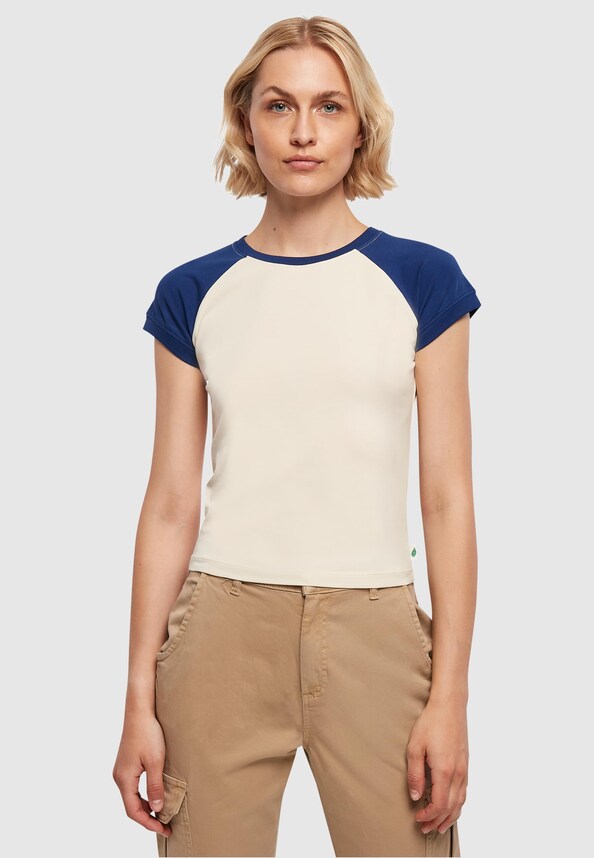 Ladies Organic Stretch Short Retro Baseball-2