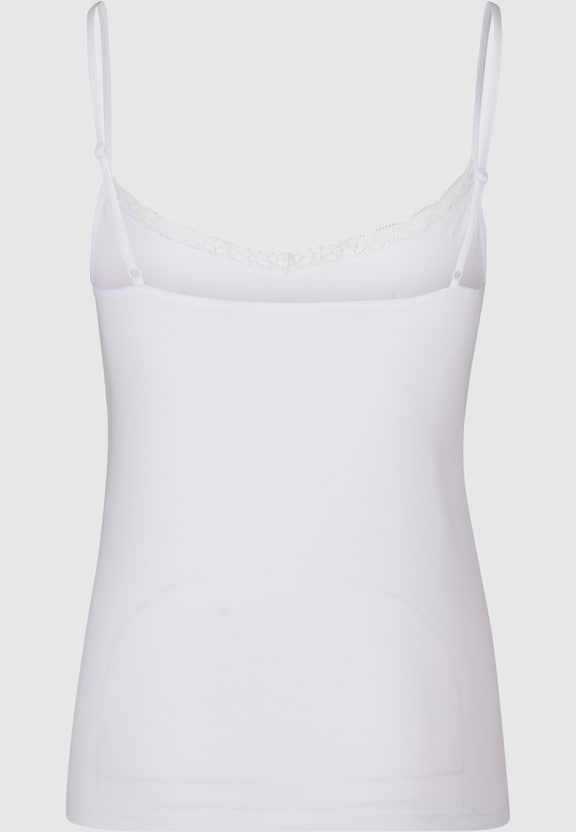 Ladies Basic Tank Top Cotton Lace 2-Pack-4