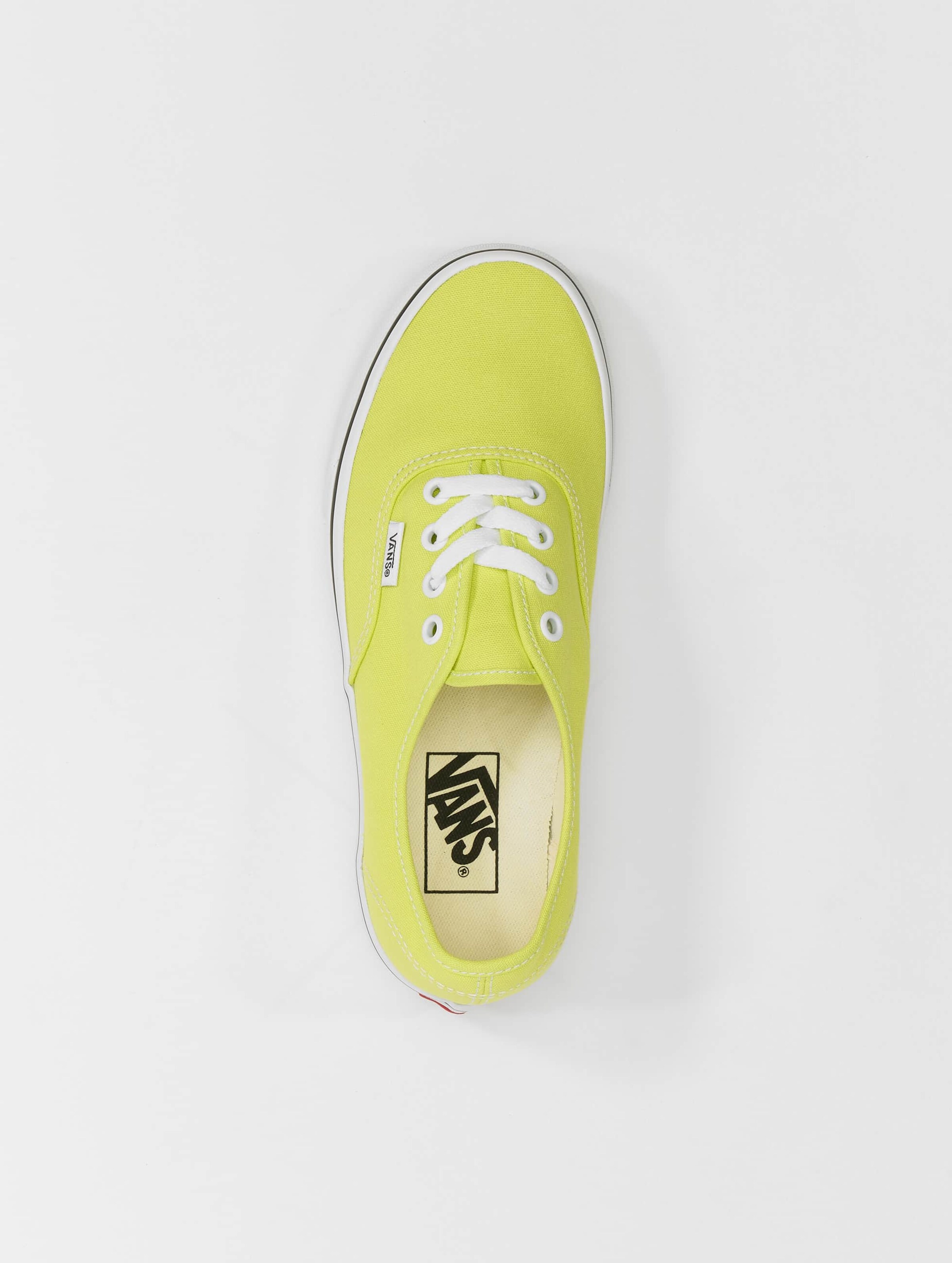 Vans authentic shop yellow neon