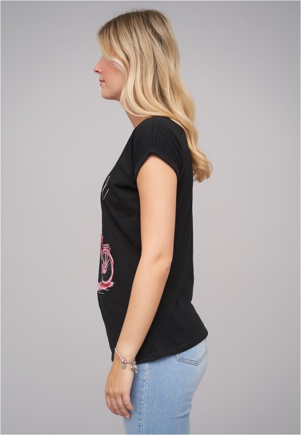 Ladies Grateful/Bike01 Tee-2